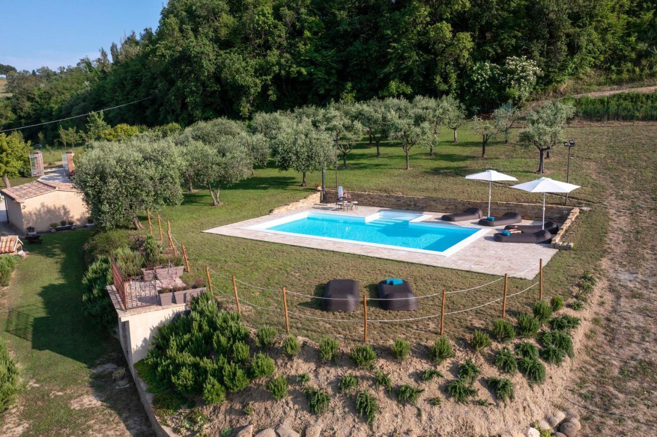 Casa Lucia - Con Piscina Fano-Urbino-Pesaro Villa Fratte Rosa Exterior photo